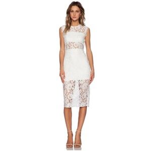 Alexis Dress Leni Lace Cut Out Midi
